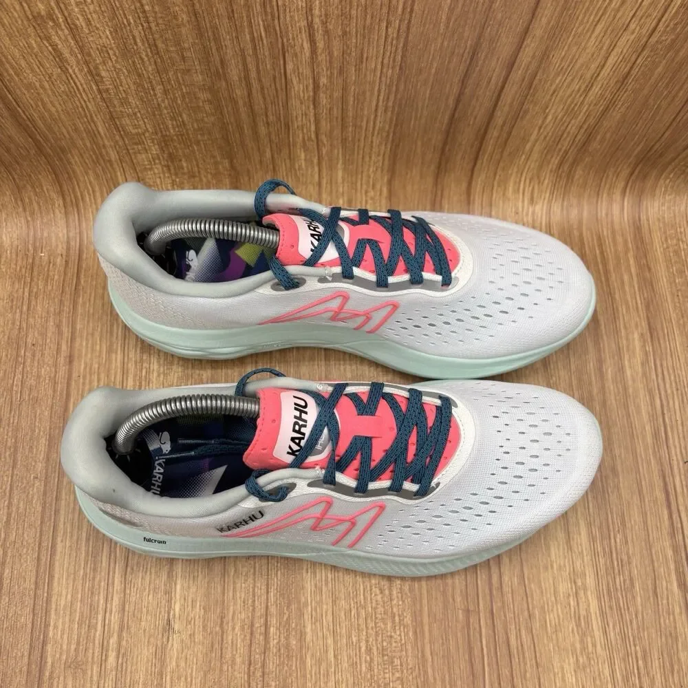 Karhu Ikoni Ortix Running Shoes Bright White Neon Magenta Size 11 Worn‎ Once